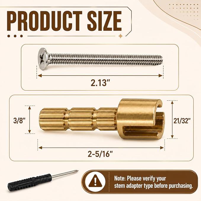 970-0770 Brass Stem Adapter Kit - Image 2