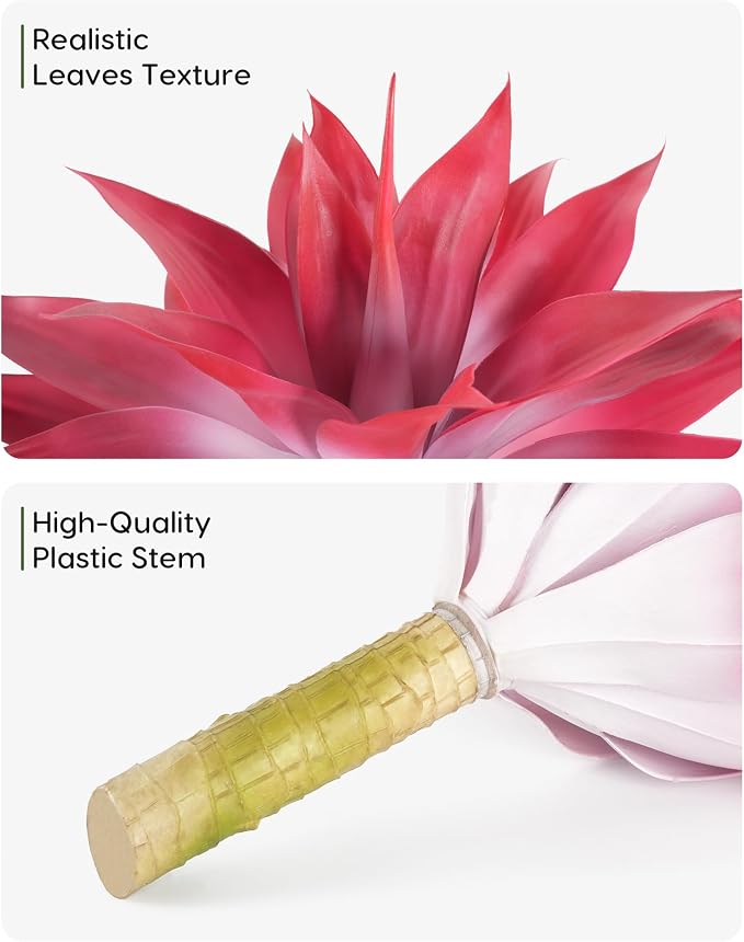 Velener Artificial Agave Plant Set, 28 Inch, Faux Aesthetic Plants - Image 3