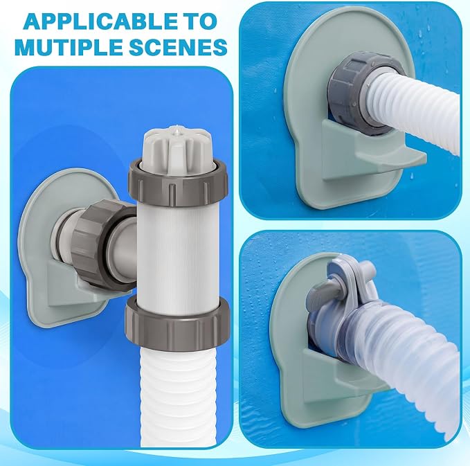 4 Pack Swimming Pool Pipe Holders Plastic Above Ground Swimming Hose Support - Image 3