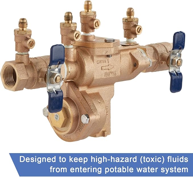 Febco LF860 Reduced Pressure Zone Backflow Preventer, 3/4" Bronze NPT - Image 3