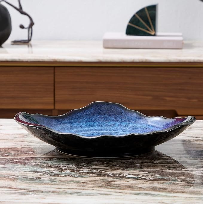 Large Ceramic Decorative Bowl, Modern Coffee Table Decor Dish, Entryway - Image 2