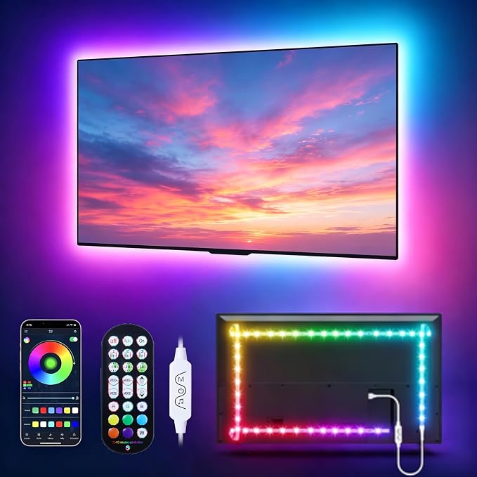 MATICOD LED Lights for TV Led Backlight, 13.1ft RGB Led Strip Lights for TV by MATICOD