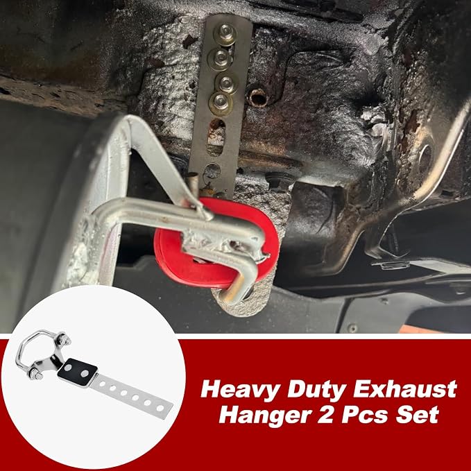 Heavy Duty Exhaust Hanger 2 Pcs Set | Universal Flexible Muffler Hanger Bracket - Image 5