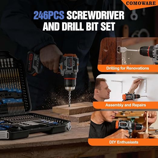 COMOWARE Drill Bit Set, Drill Driver Bit Set - Image 7