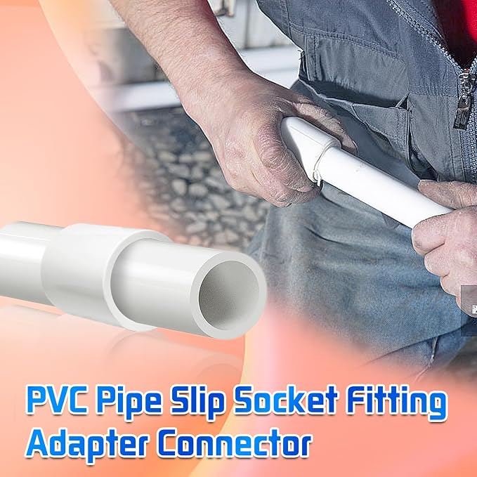 10Pcs White PVC Pipe Couplings - Image 6