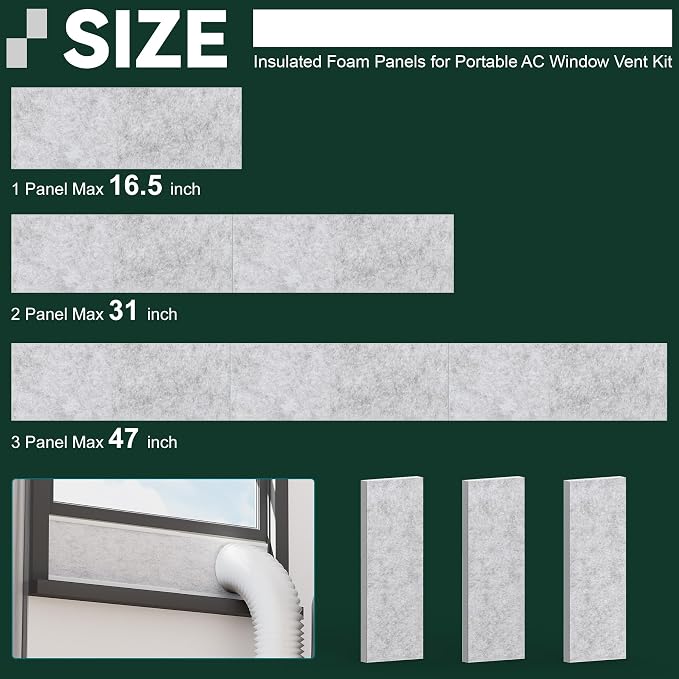 Flehomo Window AC Insulation Foam Panels - Image 2