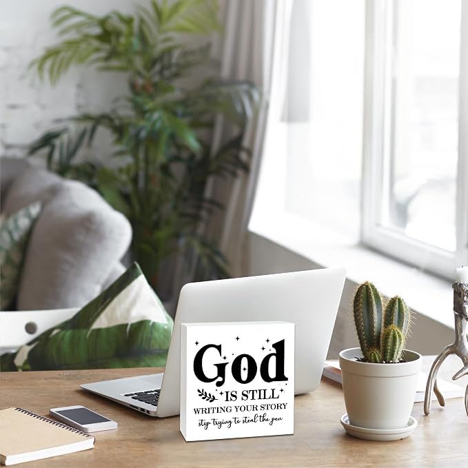 Farmhouse Decor, Christian God Home Decorations, Aesthetic Entry Way Table - Image 4