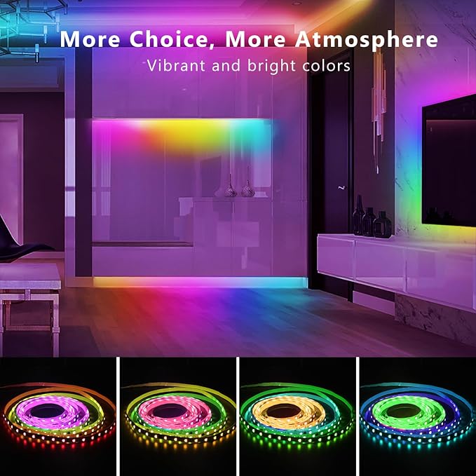DAYBETTER Smart IC LED Strip Lights, BGRIC LED Lights - Image 4