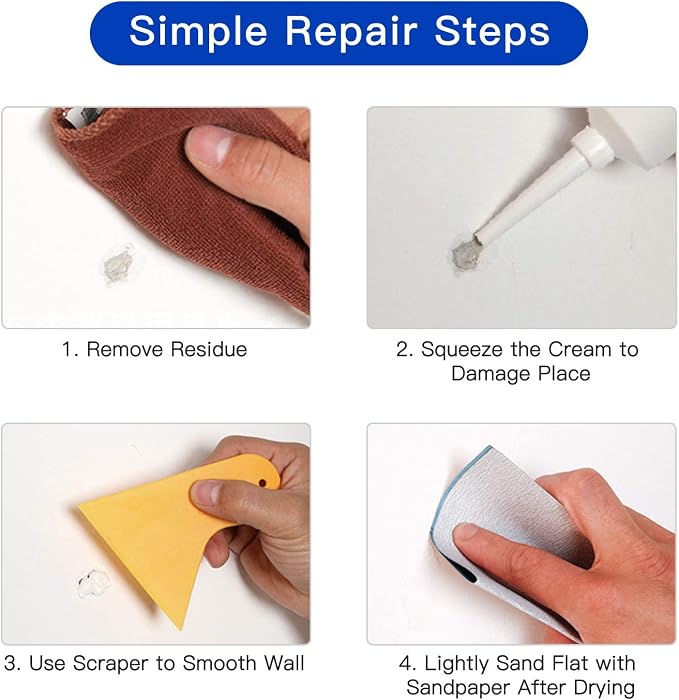 SEISSO Drywall Repair Kit, 500 g Wall Mending Agent- 2 Pack, Wall Spackle - Image 5