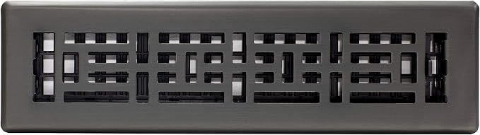 Decor Grates AJH212-GM Oriental Floor Register, 2x12 Inches, Gun Metal - Image 4
