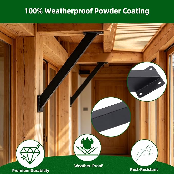 12Pcs 45 Degree Angle Bracket Support Kit - Image 4