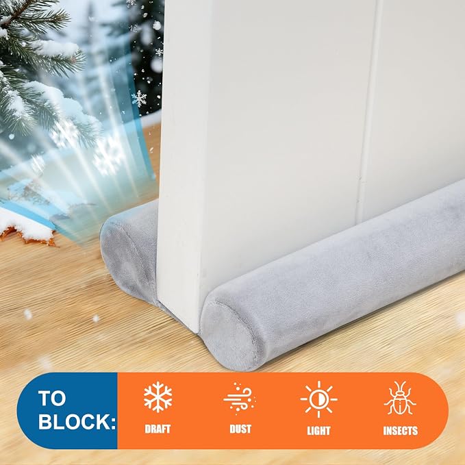 Under Door Draft Stopper 24-30" Adjustable Wind Stopper - Image 4