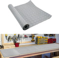 47.2'' x 15.7'' Work Bench Mat, Scratch-Resistant Non-Slip Steel Plate Texture by SnowTing