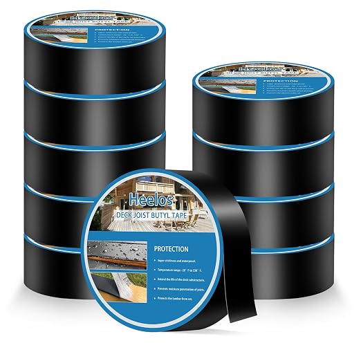 Joist Tape for Decking 2''×50', 10 Pack Weather-Resistant Deck Joist Tape by HEELOS
