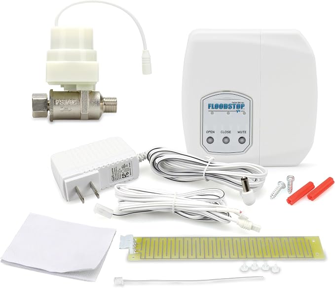 FloodStop Dishwasher/Toilet Leak Detector Kit, 3/8" Compression | Automatic by FloodStop