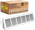 Fits 30x6 Duct Opening | Steel Triangular Baseboard Return Air Grille by Handua by Handua