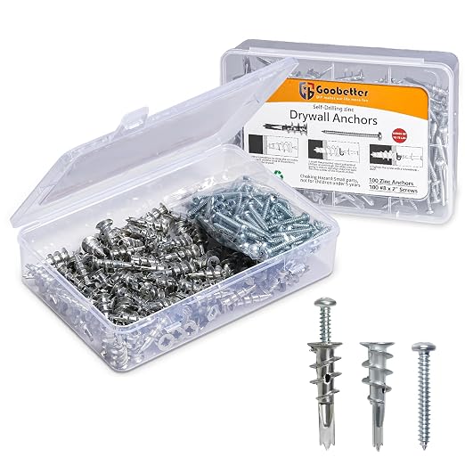 Drywall Anchors and Screws Kit, Heavy Duty Wall Anchors, 75 Lbs Hanging Mounting - Image 9