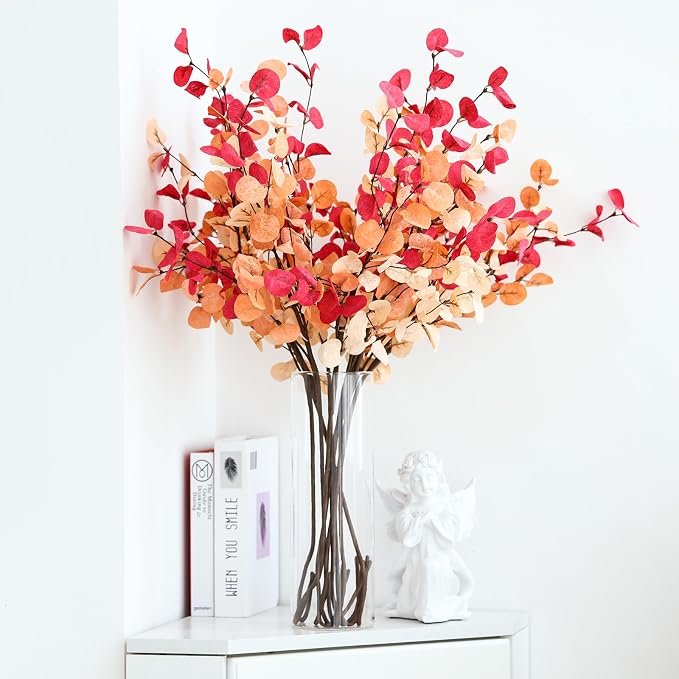 Fixwal Set of 2 Clear Tall Glass Cylinder Vases - Image 4