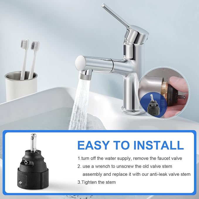 1255 Cartridge Replacement for Moen Single Handle Kitchen Lavatory Faucet - Image 5