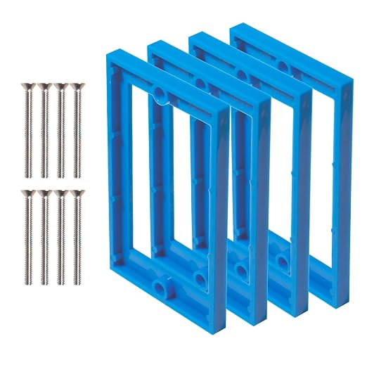 MAKERELE Single Gang Electrical Outlet Box Extender, 4 Pack | by MAKERELE