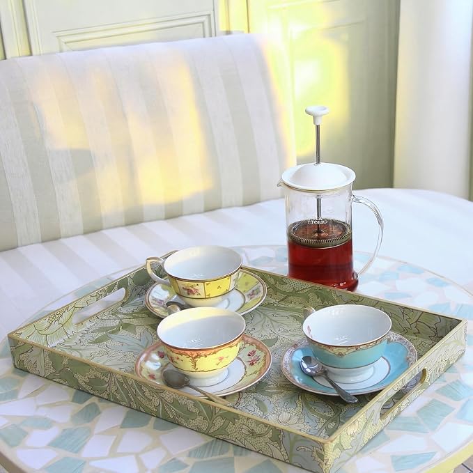 2 Pcs Serving Trays with Handles, Plastic Tray - Image 4