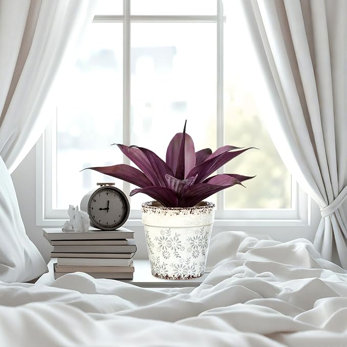 Ttranewsoo Fake Plants Artificial Agave Plants Indoor, UV Resistant Fake Agave - Image 9