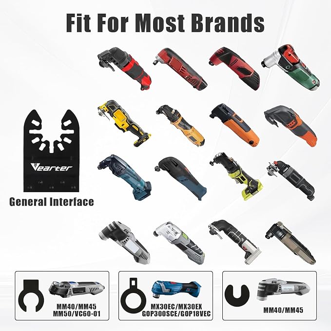 6PCS Diamond Oscillating Tool Blade Kit, - Image 3