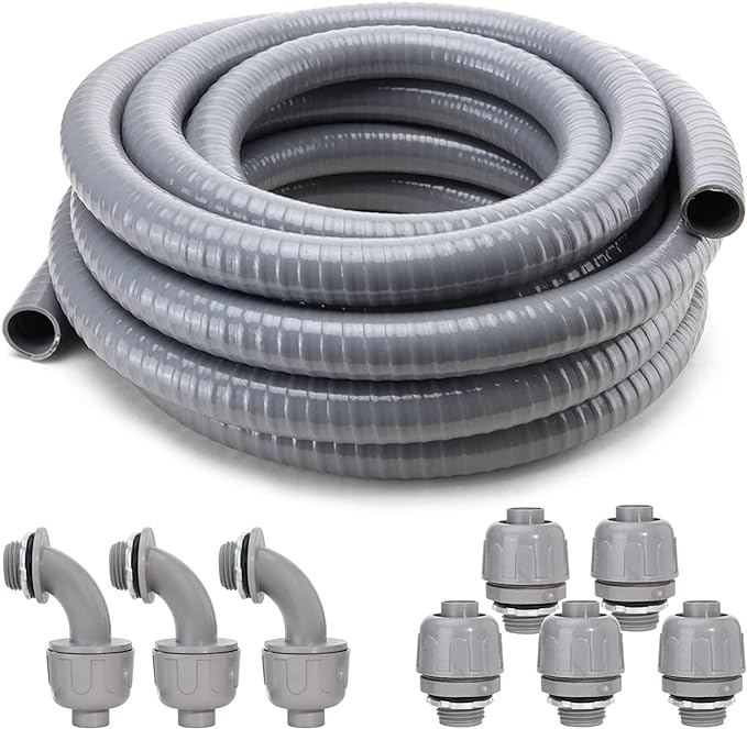 DWALE Liquid-Tight Conduit and Connector Kit, Flexible Non Metallic Liquid by DWALE