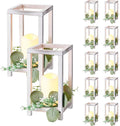 VEVOR 12 Set/36 Pcs Wooden Wedding Lantern Centerpiece, Includes 12 Wooden by VEVOR