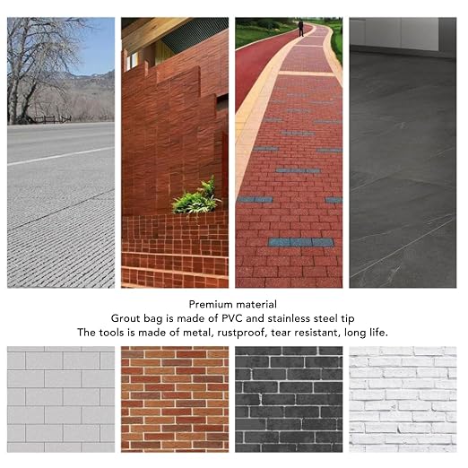 3Pcs Tile Grout Masonry Mortar Bag, Tile Repair Bag Brick Jointer Tuck Pointer - Image 6