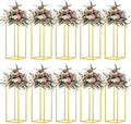 23.6inch 10 pcs Column Vases Gold Centerpieces by MEISHAONV