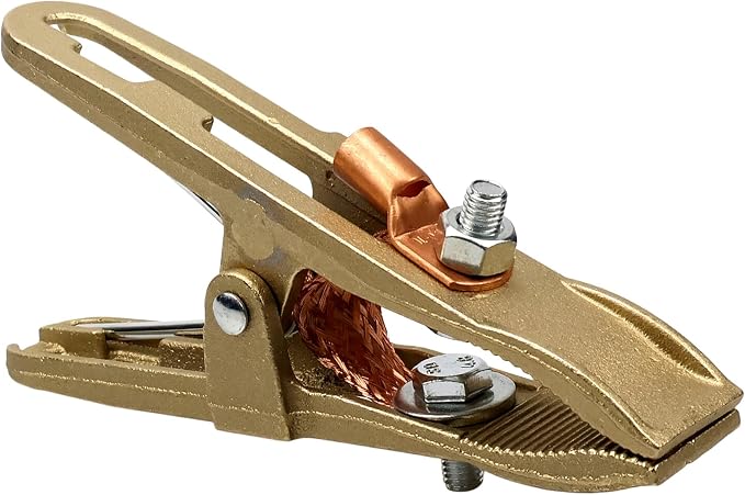 500-Amp Welding Ground Clamp, Brass A-shape Earth Clamp - Image 2