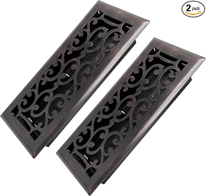 Howeall 4x10 Inches 2 Pack Heavy Duty Walkable Floor Register by Howeall