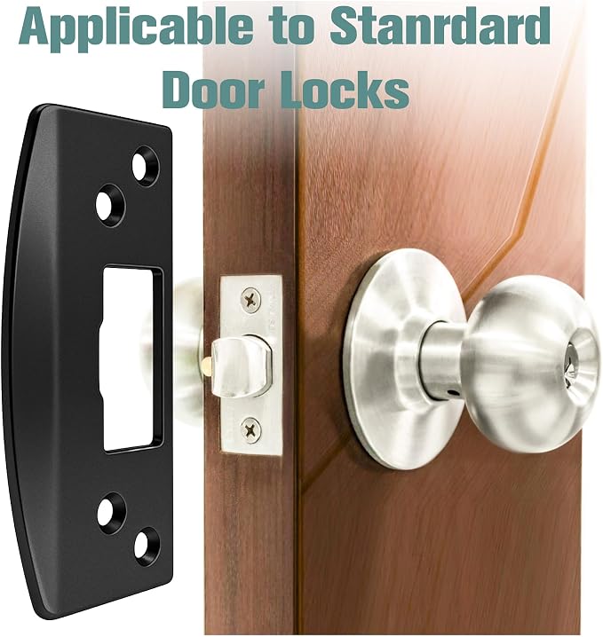 Extra Large Door Strike Plate, Adjustable Door Strike Plate, Large-Hole - Image 7