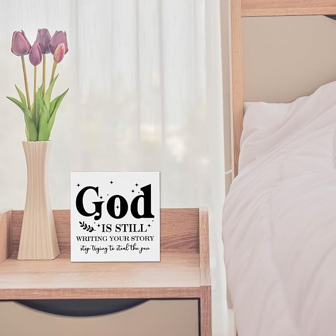 Farmhouse Decor, Christian God Home Decorations, Aesthetic Entry Way Table - Image 5