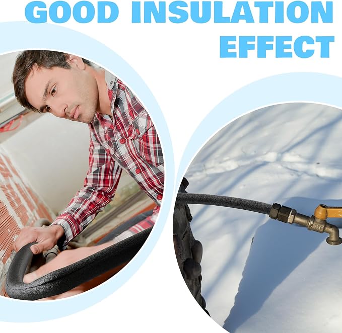 4 Pcs 3.3 Feet Foam Pipe Insulation Foam Tube Insulating Water Pipe Pool Swim - Image 4