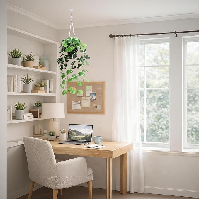 alyptus Fake Pothos Hanging Plants - Image 5