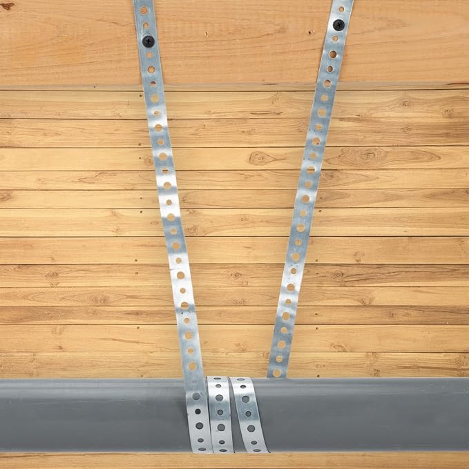 Galvanized Metal Pipe Strap 3/4-Inch x 10-Feet 27-Gauge - Image 7