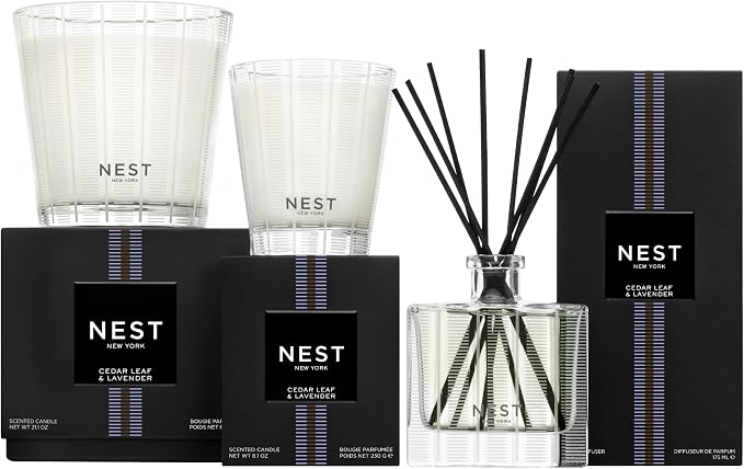 NEST New York Scented 3-Wick Candle, Cedar Leaf & Lavender - Image 5