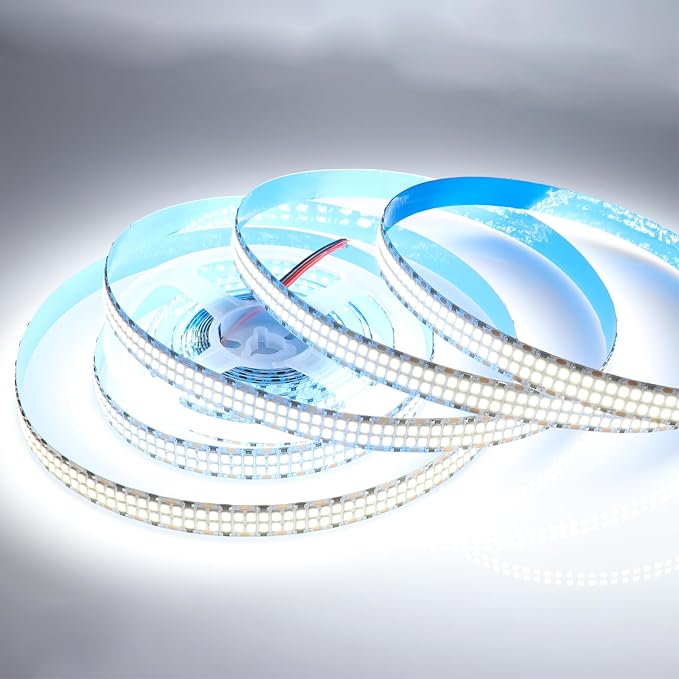 2835 SMD Cold White LED Strip Lights 6500K Double Row 2400 LEDs 5M | 16.4ft - Image 7
