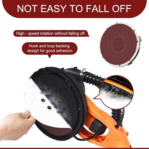 9 inch Sanding Discs 100 Grit 8 Holes Hook and Loop Sandpaper - Image 6