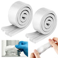 2 Pack Moldable Silicone Putty White Pre-Cut Strips | 1.5 ft x 1 in Non by ElectricWise