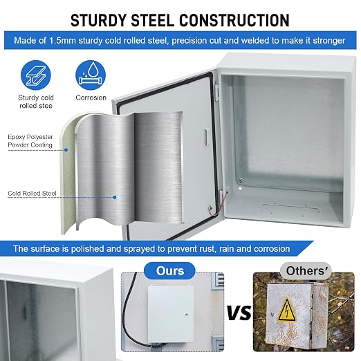 DWALE Outdoor Electrical Box, Universal Electrical Project Box - Image 3