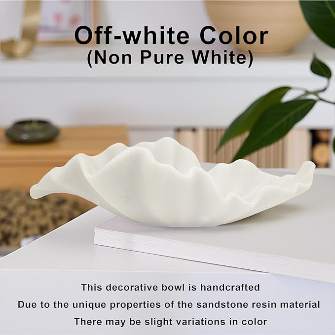 Off-white Smal Decorative Bowl - Image 4