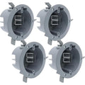 4'' Old Work Round Electrical Box, One-Gang Grey PVC Junction Box, 18 Inch by AirmontProducts