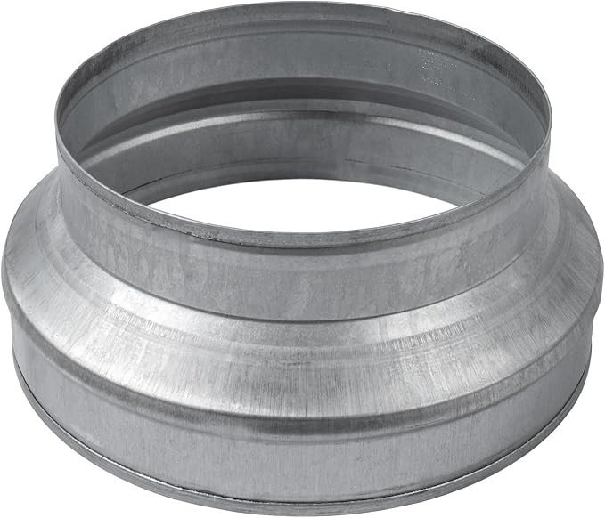 10" to 8" Inch Galvanized Steel Round Duct Reducer - Image 2