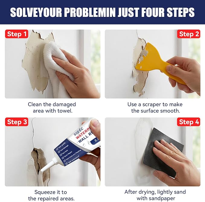Drywall Repair Kit, Wall Mending Agent, Wall Patch Repair Kit - Image 4