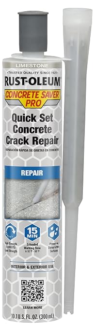 Rust-Oleum Concrete Crack Repair, Limestone | 8.6oz quick-set concrete crack by Rust-Oleum