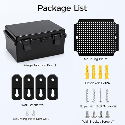 Junction Box IP67 Waterproof Electrical Box Outdoor ABS Plastic Hinged Shell - Image 8