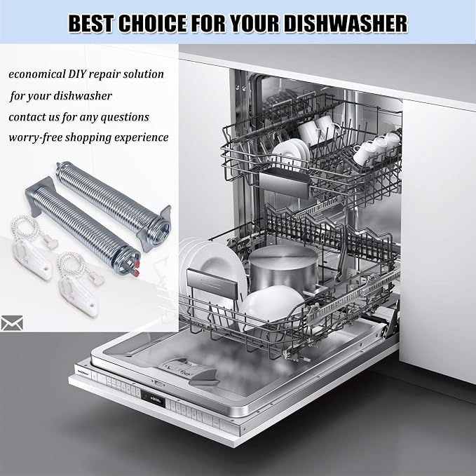 UPGRADED 00754866 Dishwasher Door Spring & Cable Kit - Image 6